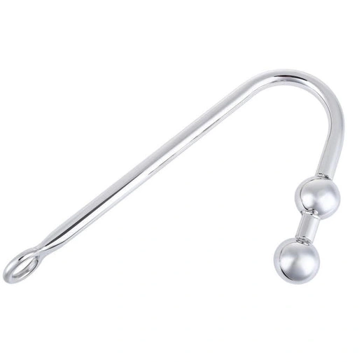 Anal Hooks 4417 Stainless Pleasurable Hook Steel Two Balls Anal 0813